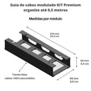 Organizador Modular de Cabos com Fixação Dupla