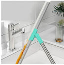 Vassoura Mágica 2-em-1 de Silicone – Rodo Multiuso Telescópico